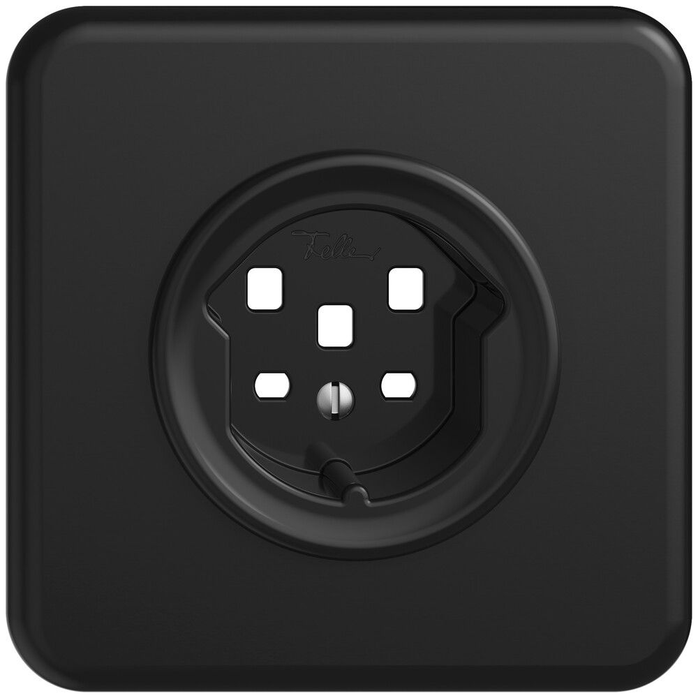 Frontset STANDARDdue schwarz 90×90mm 1×T25