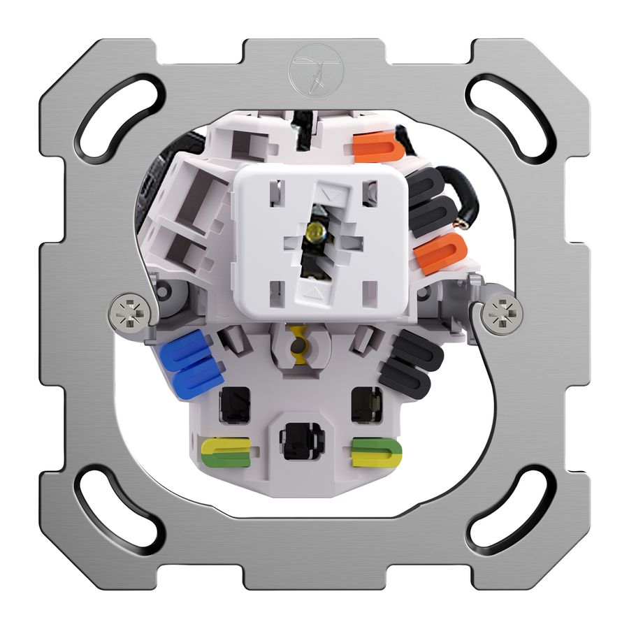 Inserto comb.lum.FH 3/1L+T23 16A contr.c.LED giallo