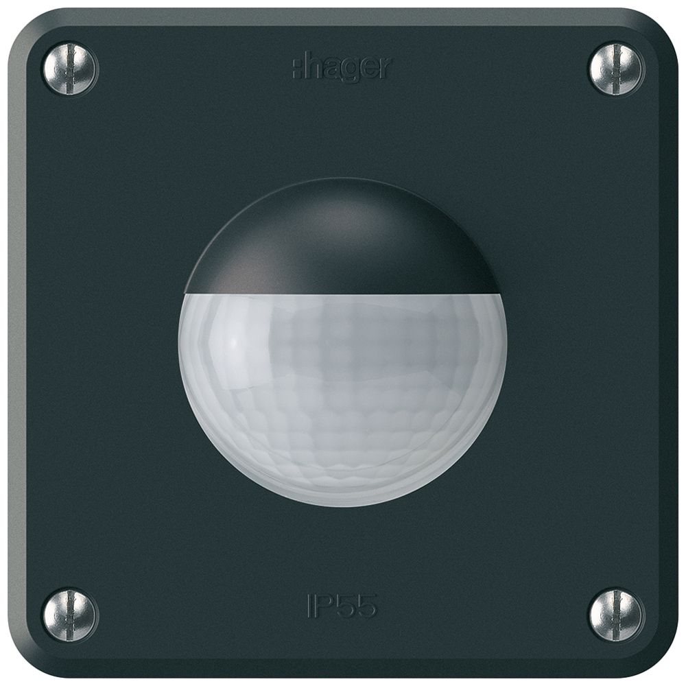 UP-Bewegungsmelder Hager robusto IP55 C 3-Draht schwarz