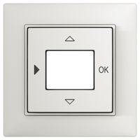 Kit frontal SIDUS pour poussoir de jalousie blanc
