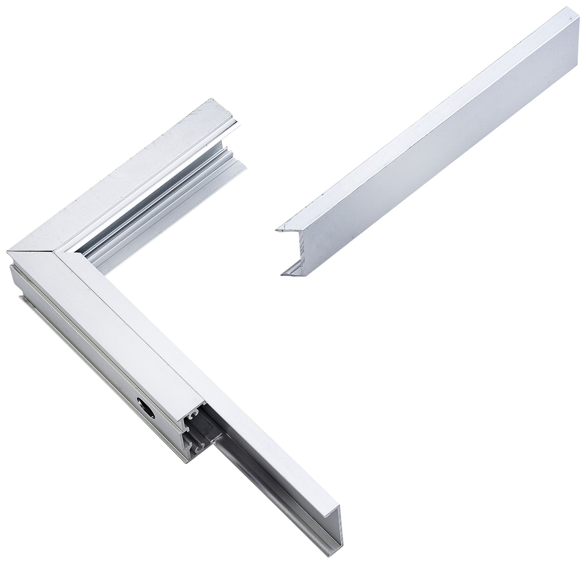 Angolo interno ELBRO per canale 30×20mm alluminio argento anodizzato