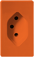 EB-Steckdose FH T13 FLF orange