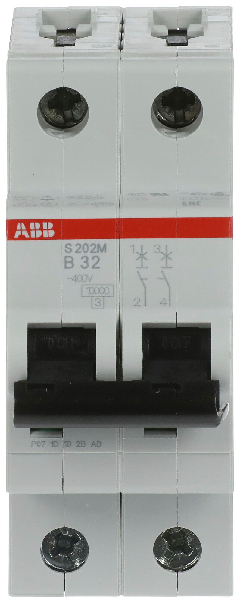 Disjoncteur ABB S202M-B32 32A B 10kA