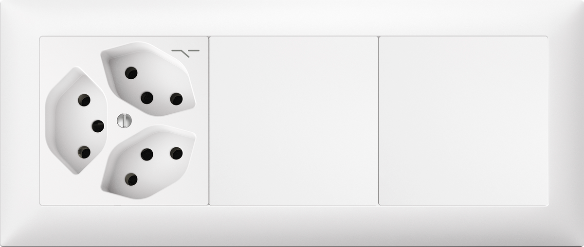 UP-Kombination Edue 1×3 3×T13's + Blind. + Blind. steckbar ws