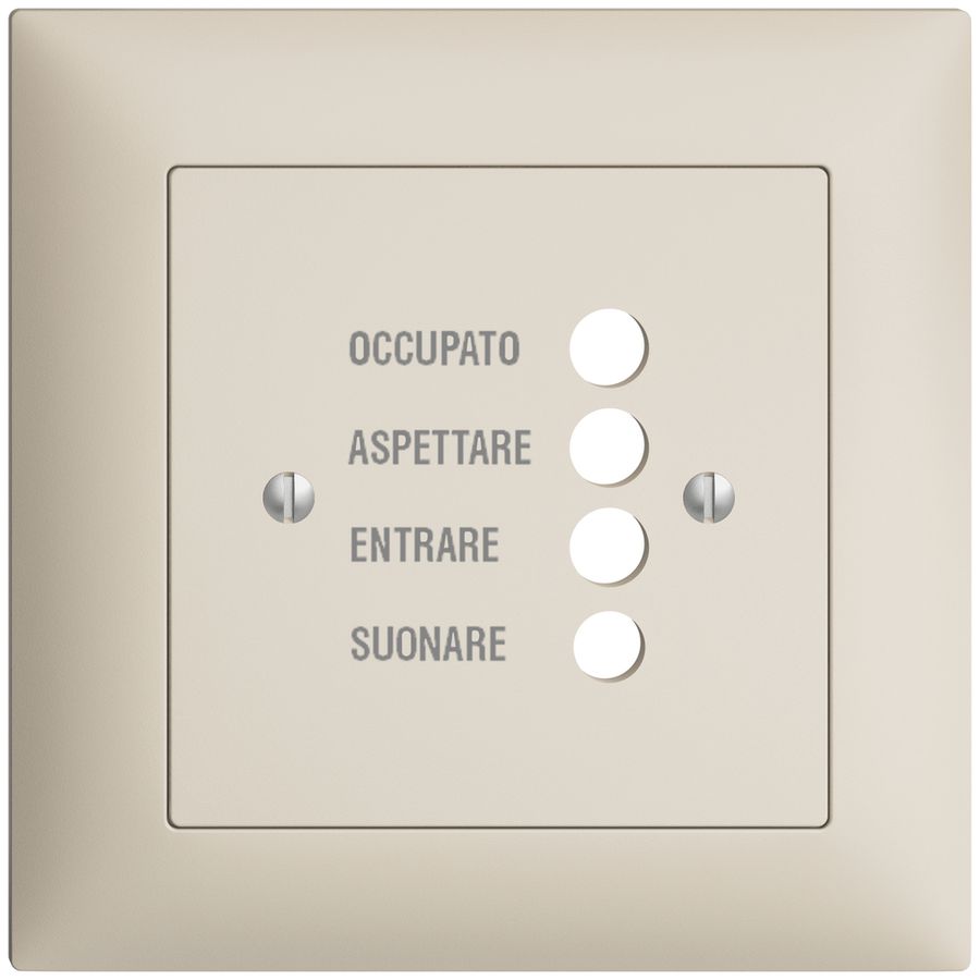 UP-Frontset EDIZIOdue crema, 88×88mm für Türstation 1334.I