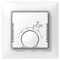 Kit frontal SIDUS pour thermostat d'ambiance blanc brillant
