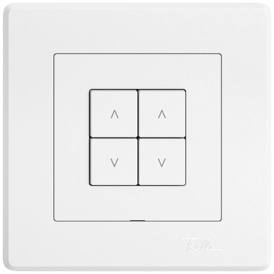 Station secondaire stores ENC EDIZIO.liv Wiser SNAPFIX® 2 canaux 4 touches bc