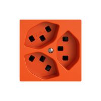 Steckdose EDIZIO.liv SNAPFIX® 3×T23 or