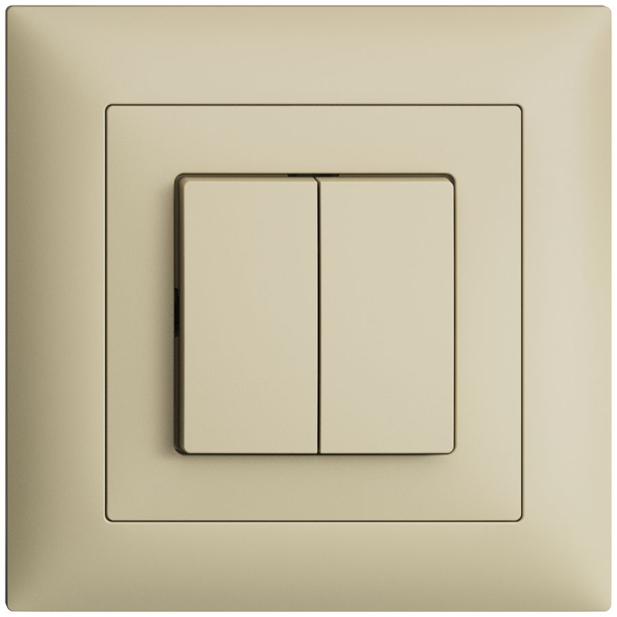 UP-Schalter EDIZIOdue 1/3+3/1P vanille