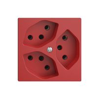 UP-Steckdose EDIZIOdue 3×T13 berry