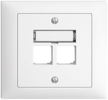 EB-Montageset S-One EDIZIOdue FKE für 2×RJ45 gerade, weiss
