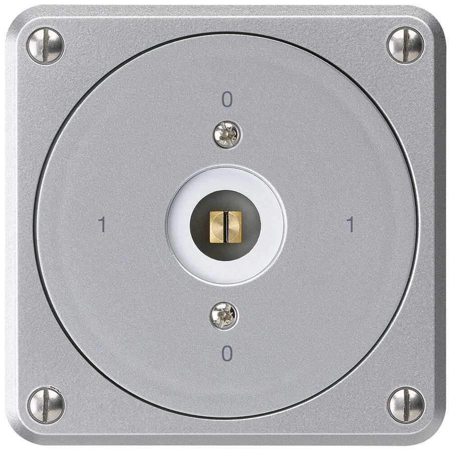 UP-Steckschlüsselschalter robusto ohne Klappdeckel 0/1P aluminium Vierkant