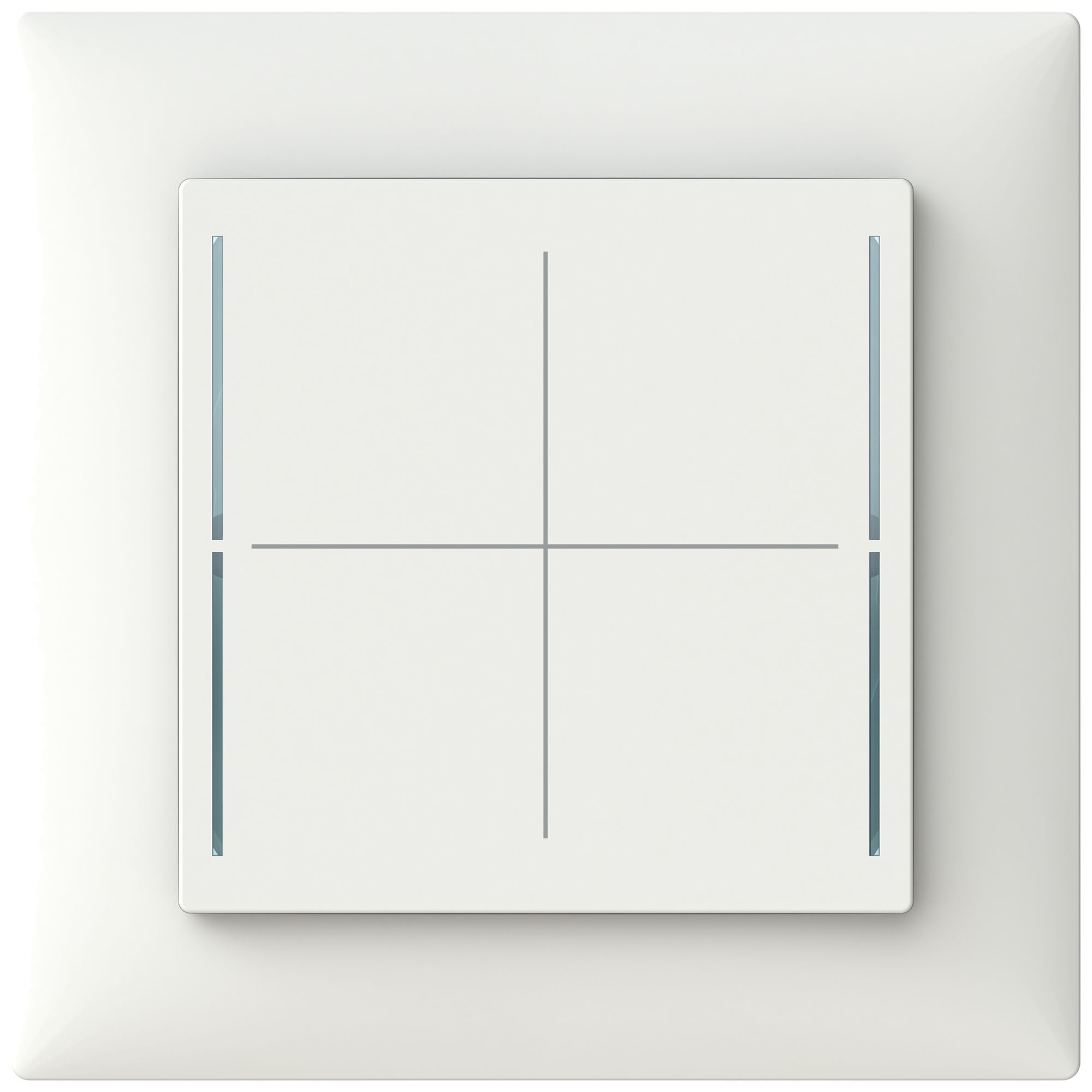 Élément de commande ENC ABB SIDUS touch B KNX avec BCU 1…4-fois blanc