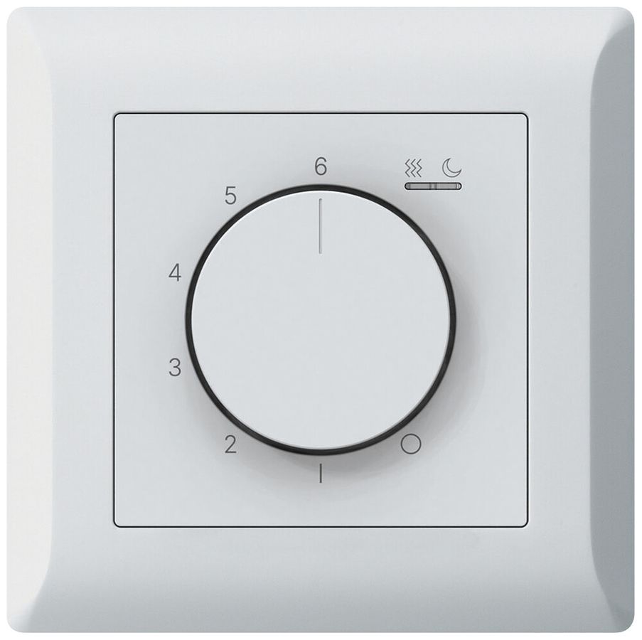 UP-Raumthermostat kallysto.line An/Aus 230VAC 4A 92×92mm weiss