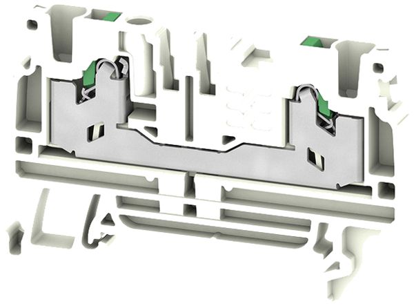 Morsetto di passaggio componibile WM S2C 2.5mm² 24A 800V molla 2×1 DIN35 bi