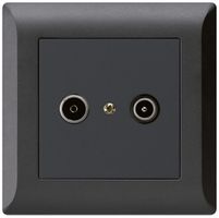 Presa di passaggio INC kallysto.line R/TV 19dB nero