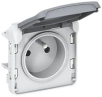 Prise PLEXO Schuko blanc