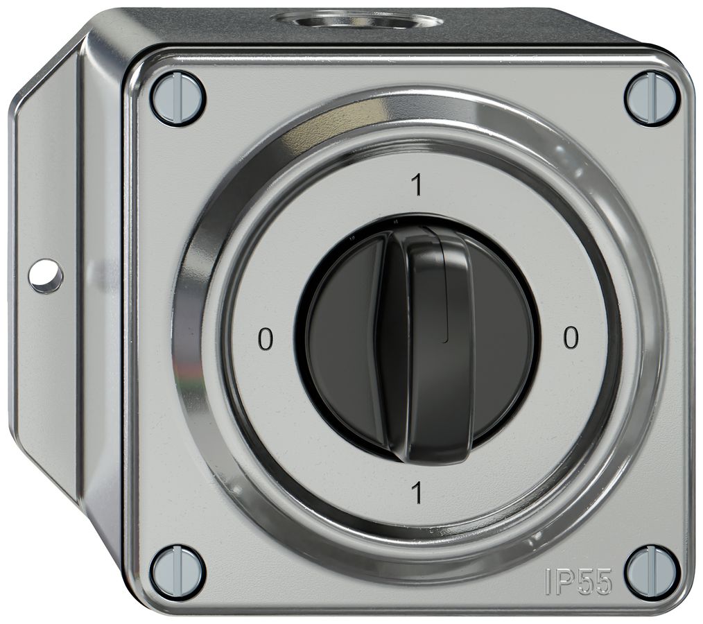 Interruttore rotativo AP ELEMENT SNAPFIX® 1P 16A 400V 0-1-0-1 all