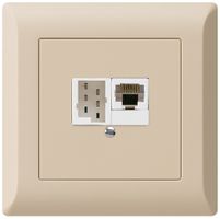 UP-Dose kallysto.line 1×RJ45u+1×TT83 beige