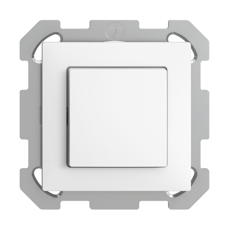 UP-Leuchttaster EDIZIOdue A-R/1P weiss, LED rot