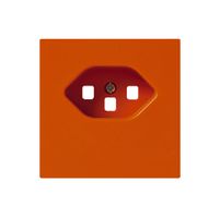 Frontplatte kallysto T23 orange 60×60 für Steckdose Schraubklemme