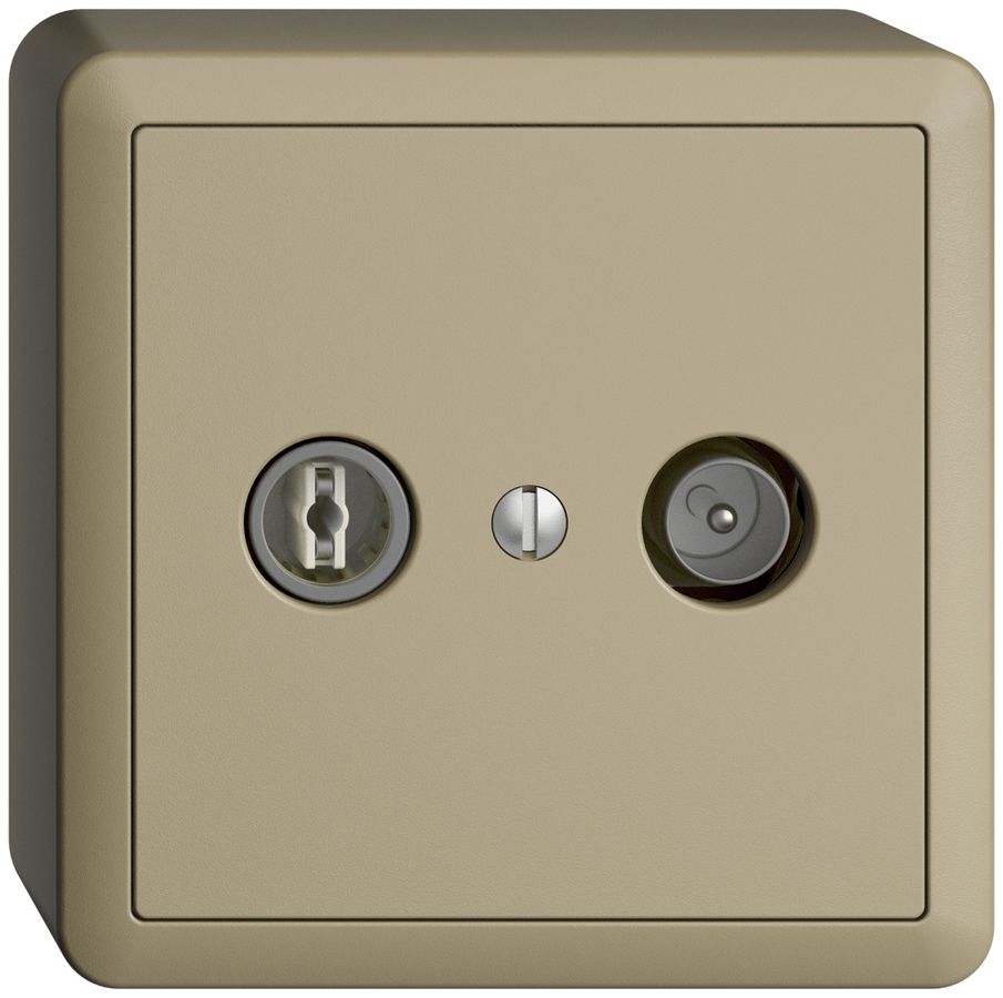 AP-TV-R-Dose EDIZIOdue 4dB sand Breitbanddose 5…2000MHz, FX39