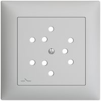 Kit frontale EDIZIOdue grigio chiaro 88×88mm 3×T12/1