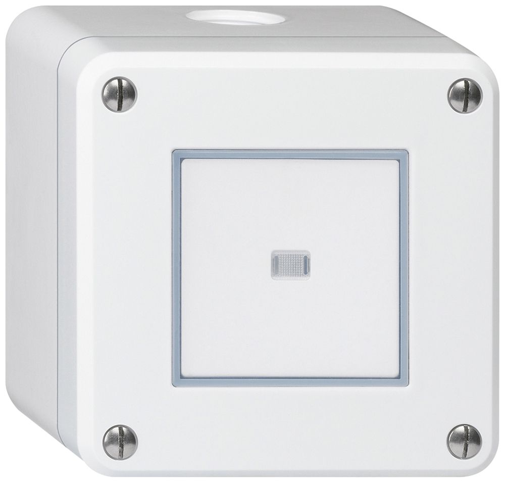 AP-Drucktaster robusto IP55 weiss beleuchtet