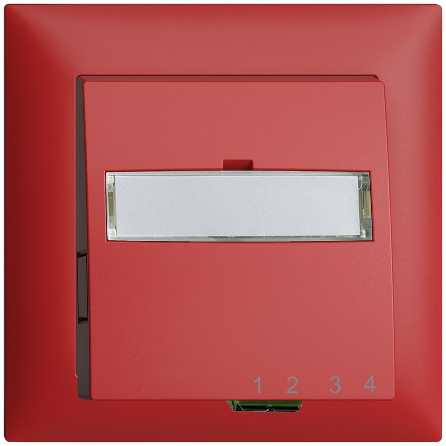 UP-Anschlussdose FTTH EDIZIOdue FH 1×LC APC Duplex FMI berry