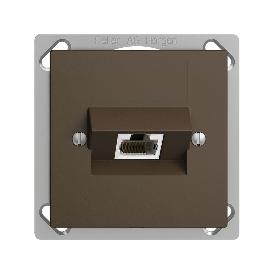 Presa INS 1×RJ45/s 8P ITplus EDIZIOdue coffee