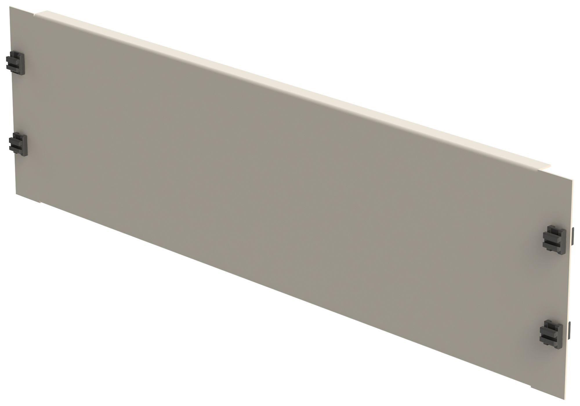 Blindplatte 19" Schnellverschluss 3HE Stahl grau