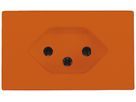 FLF-Steckdose A. Steffen 1×Typ 13 10A 250V 62.5mm×37.5mm orange