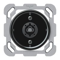 UP-Schlüsselschalter origin Ausschalter 0/3L 16A 250V 0-I-0-I 77×77mm schwarz