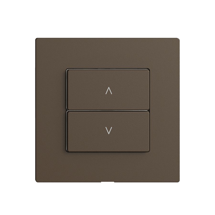 Abdeckset zu Storenschalter 1K/2T Edue Wiser coffee