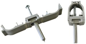 Rohrschelle MSCPS22 für ER/KRH M20 grau mit Schlagdübel marKing