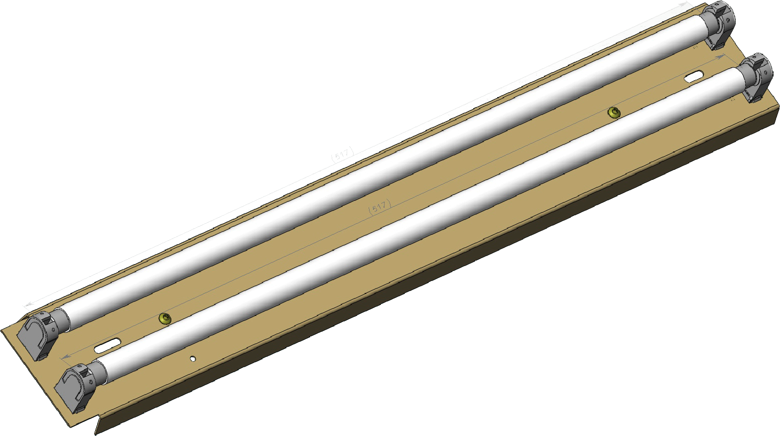 Schneider Leuchteneinsatz 2x13W passend zu Spiegelschrank TKS
