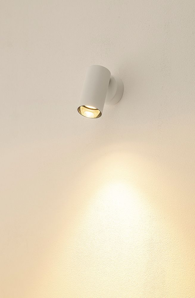 Decken-/Wandleuchte SLV KAMI GU10 1×0…10W 114×70mm weiss/schwarz