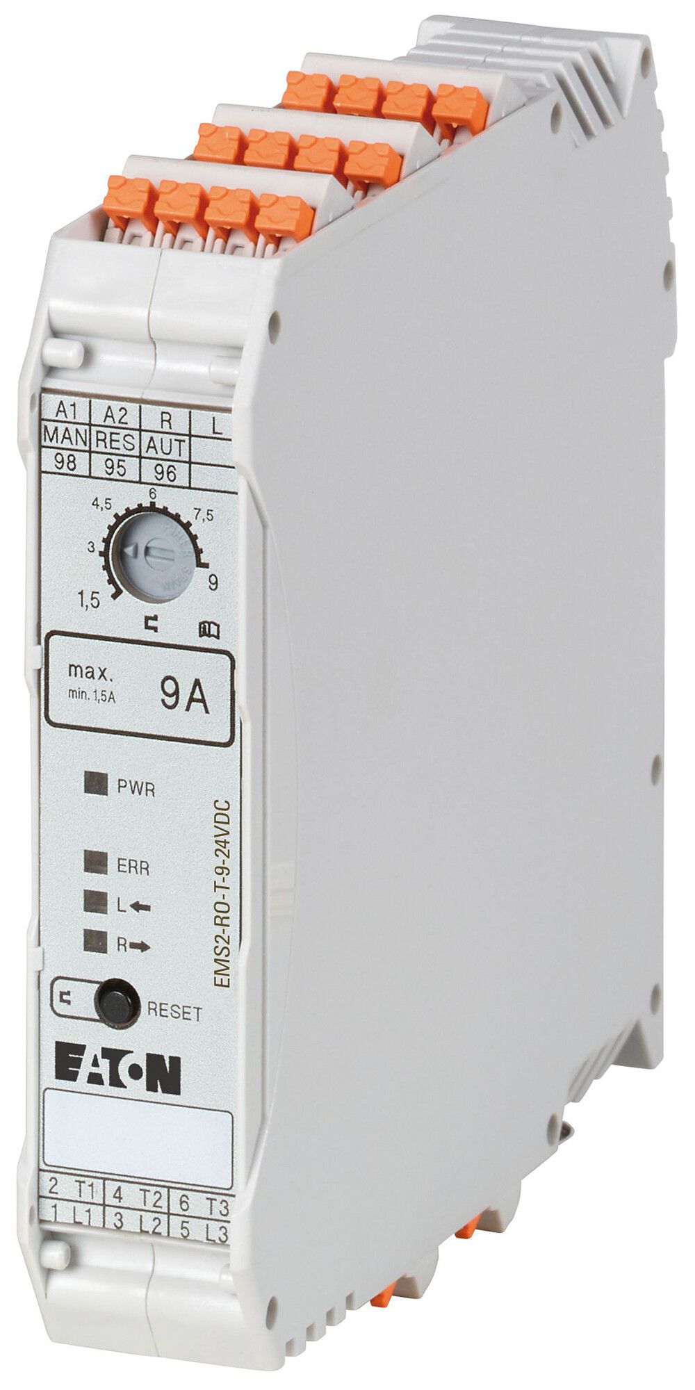 Avviato.diretto Eaton EMS2-DO-T-9-24VDC 1.5kW 14.6W 1NO 1NC 70°C a molla 114.5mm