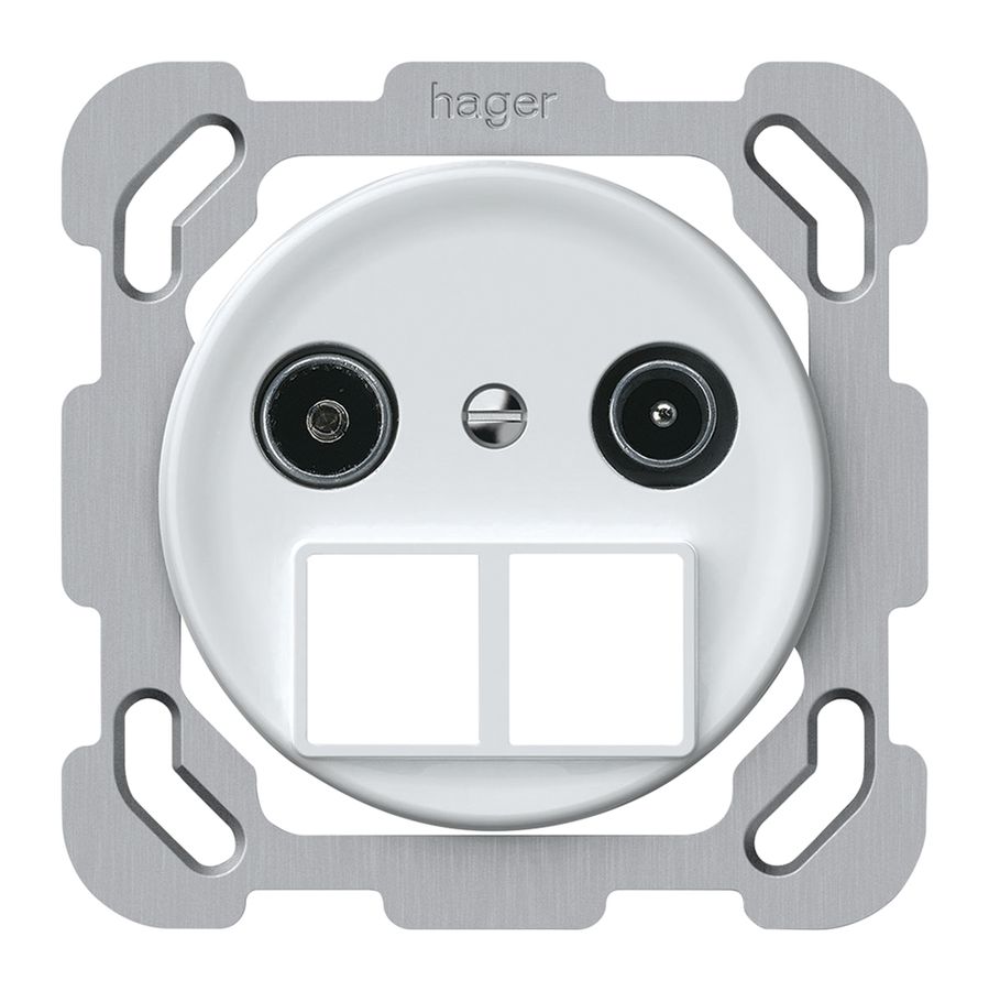 UP-Multimediadose TV-R origin Stichdose 4dB weiss