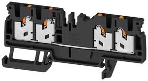 Borne de passage joignable WM S4C 2.5mm² 24A 800V ressort 4×1 DIN35 no