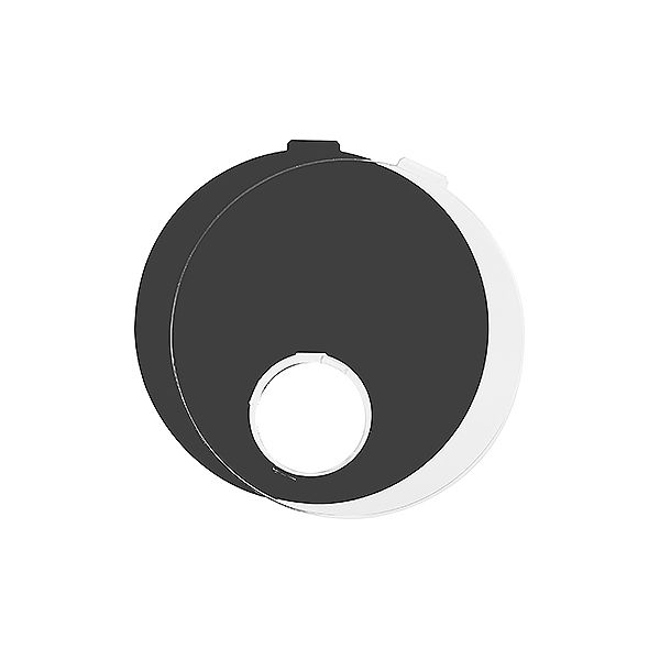 Bezeichnungsschildset STANDARDdue schwarz für Sonnerie-Taster