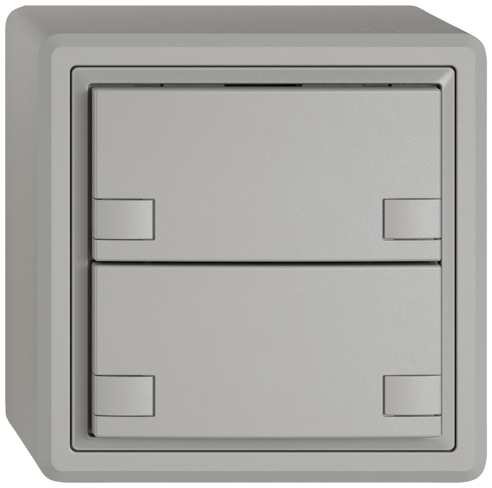 AP-Universaltaster EDIZIO.liv UNI SNAPFIX® 5…48V o.LED 2× 2-Tbed.hgu