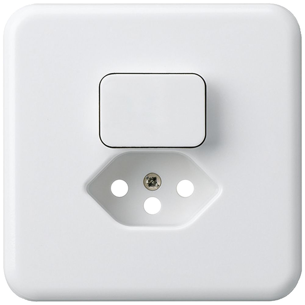 UP-Frontset basico 86×86mm weiss für Kleinkombi S3/Typ 13 für BOMI