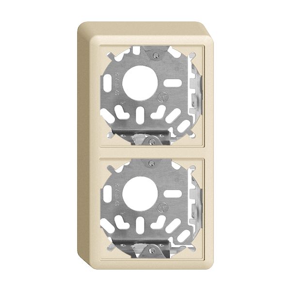 Kappe mit Grundplatte 2×39mm crema für Kombination FX Universal