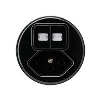 Einsatz zu Leuchtkombination basico 1/3+3/1L+T13 schwarz 2 Linsen m.Kinderschutz