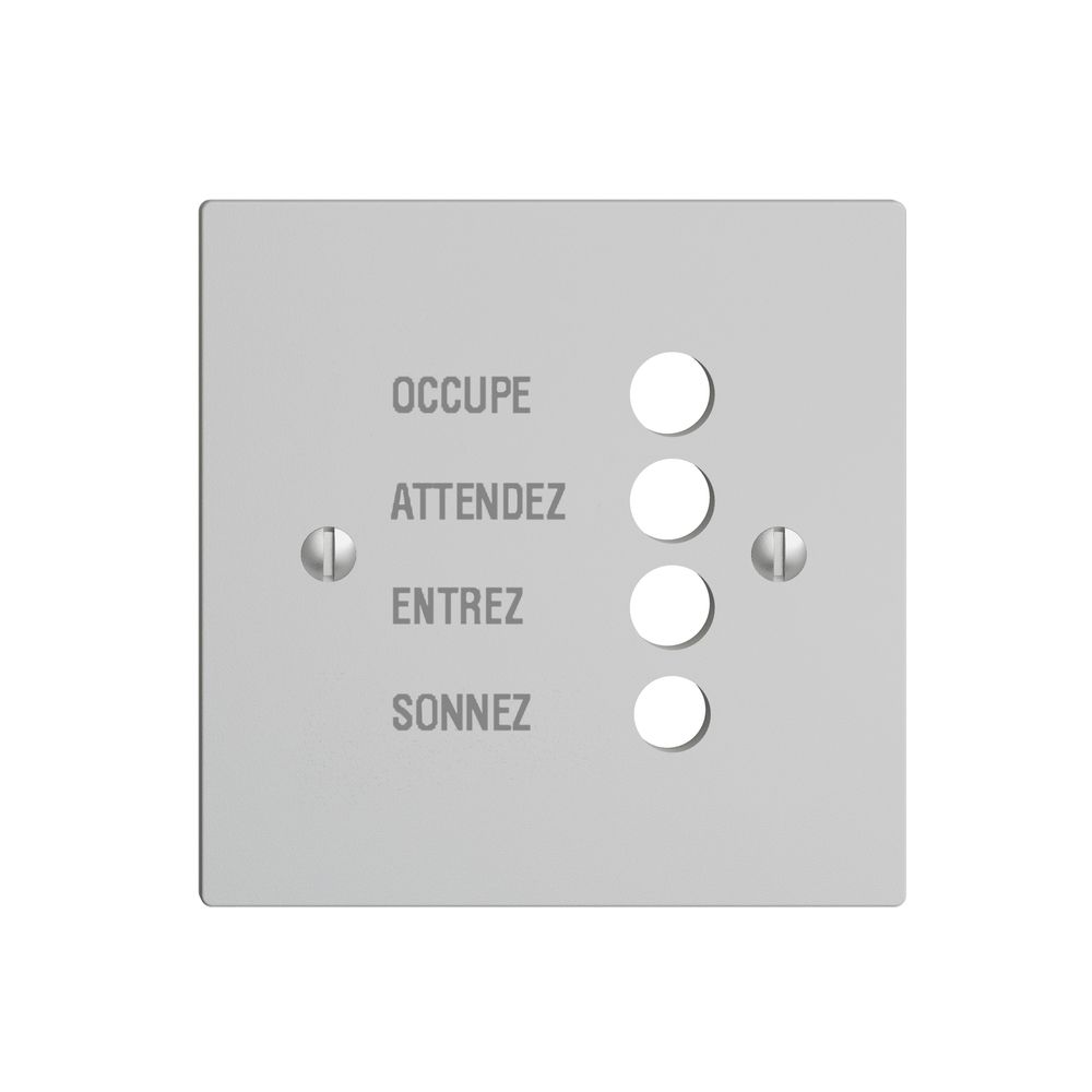 Frontplatte EDIZIOdue hellgrau, französisch