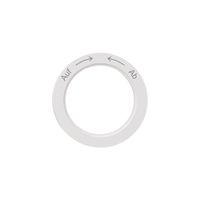 Kennscheibe NEVO, f.Drehschalter, Auf-> <-Ab, weiss