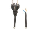 Anschlusskabel MAX HAURI PVC 16A 230V 3×1.5mm² Schuko/Aderendhülse 3m schwarz