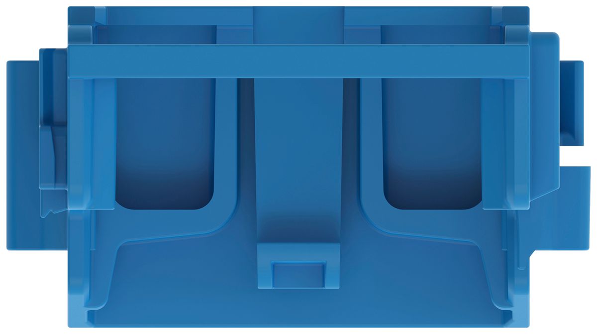 Befestigungsadapter WAGO o.Zugentlastung für 10×4mm² TH35 bl