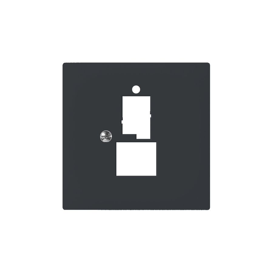 Plaque frontale SIDUS pour T+T6L/1RJ45 anthracite
